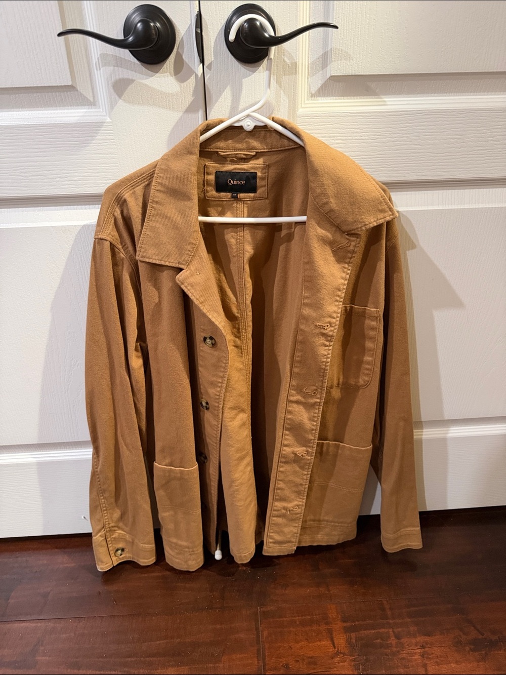Quince Men's Caramel Canvas Shirt Jacket